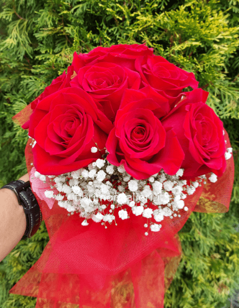 Bouquet rose rosse