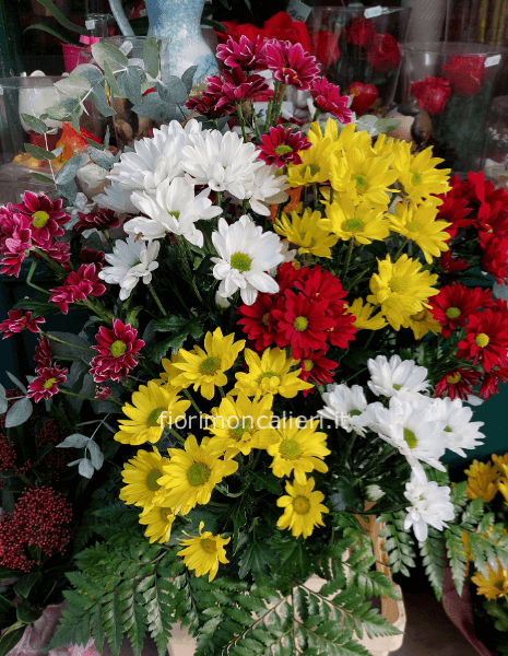 Composizione margherite mix