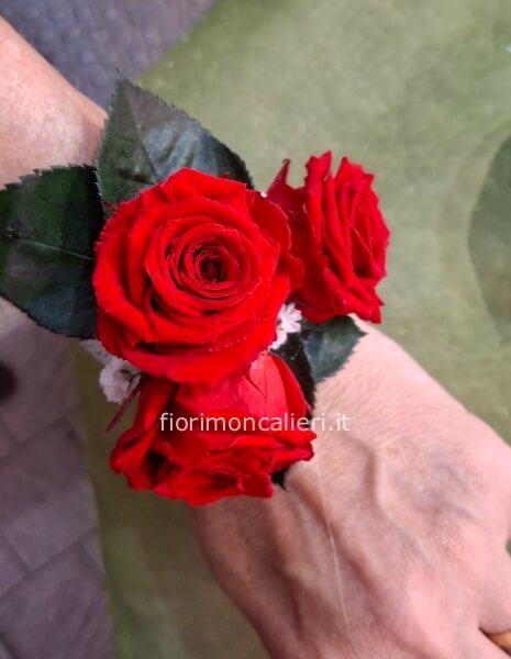 CORSAGE braccialetto rose stabilizzate