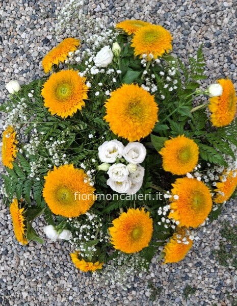 Girasoli composizione tonda