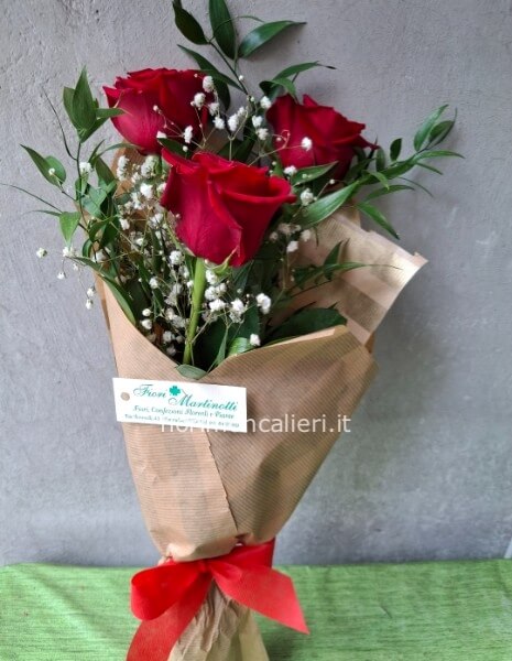 Rose rosse  per i nonni