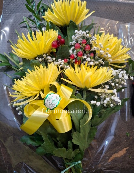 Mazzo spider gialli loculo 